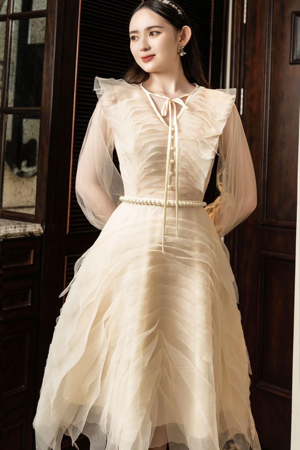 Strauss V-Neck Dress MEAN BLVD