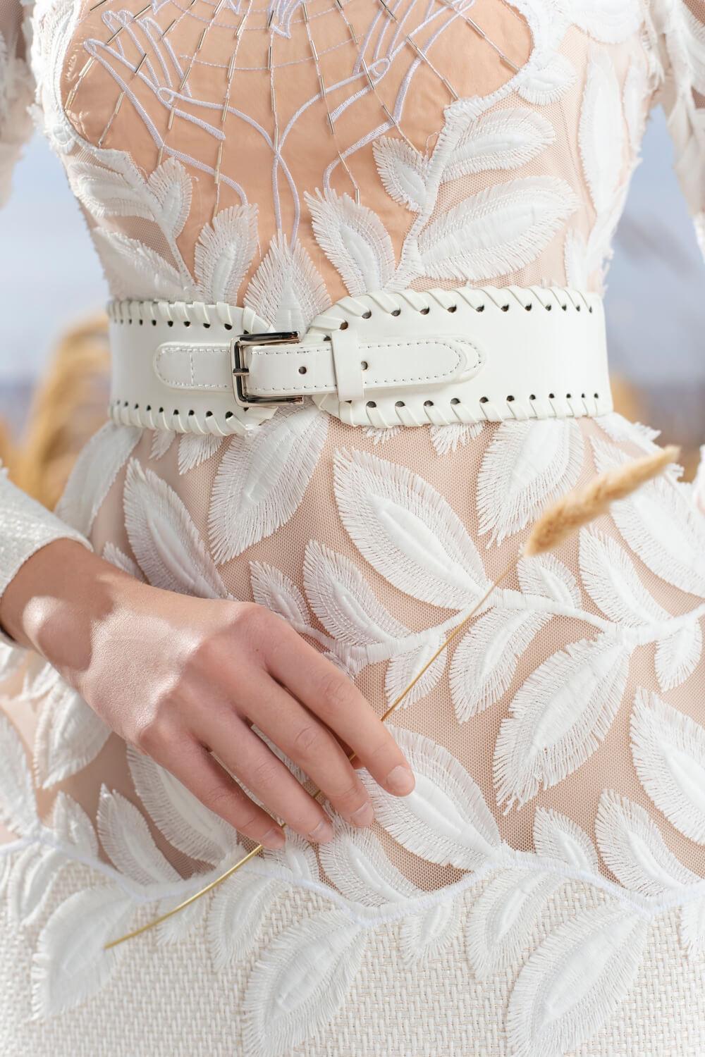 Sunny A-line Scallop Neck Silk Mini Dress MEAN BLVD