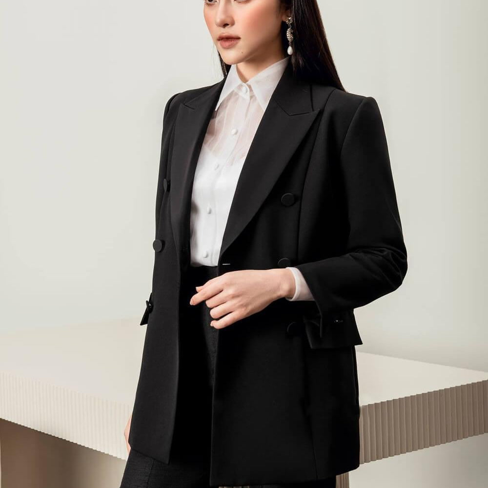 Taylor Asymmetric Lapel Blazer MEAN BLVD