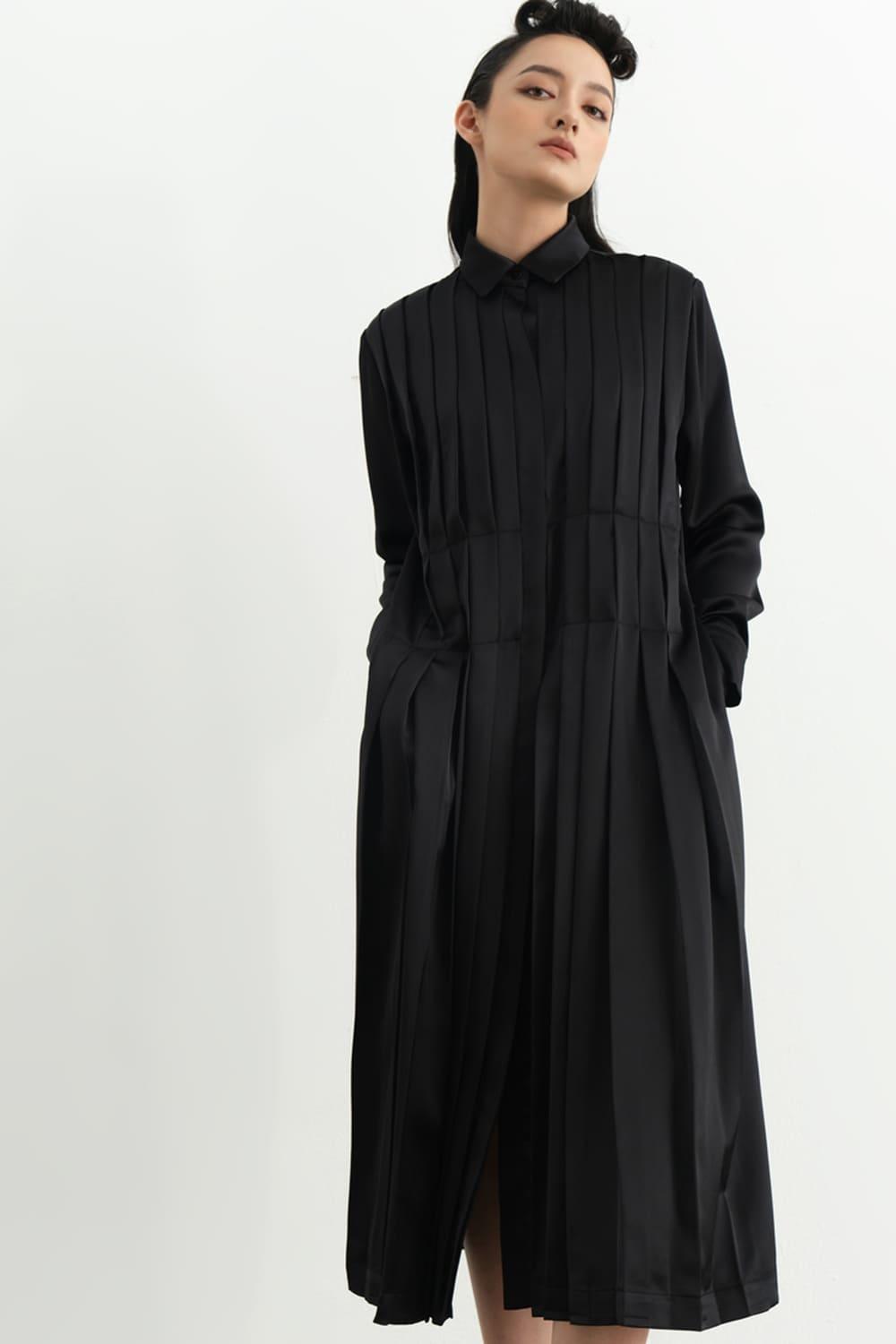 Vadim Pleated Dress MEAN BLVD