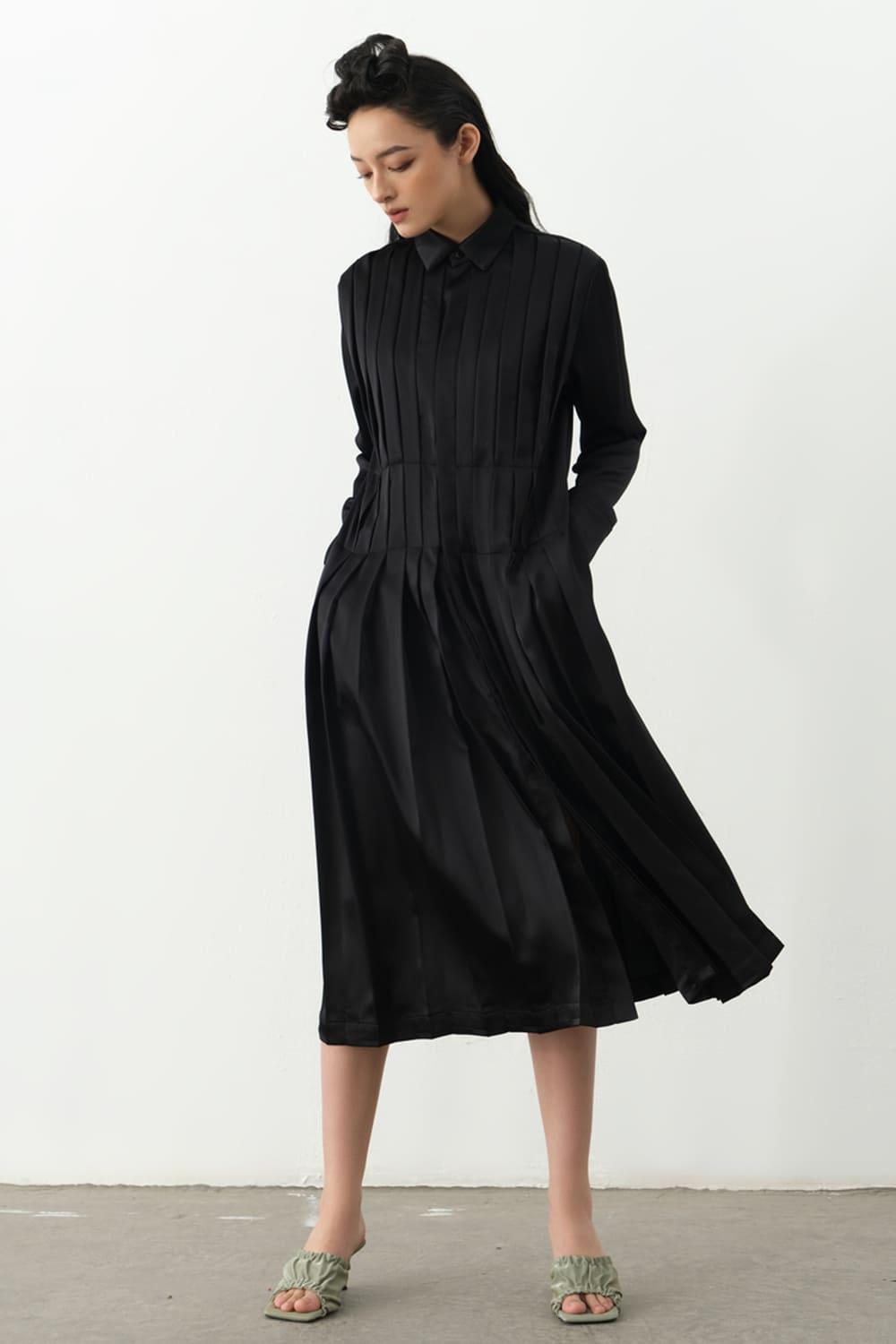 Vadim Pleated Dress MEAN BLVD