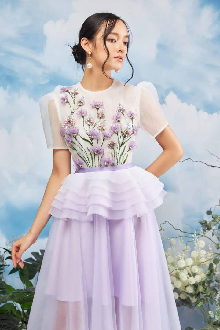 Velix Floral Embroidered Dress MEAN BLVD