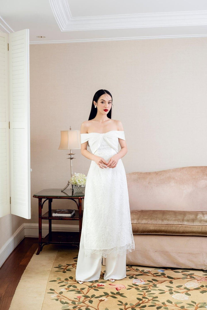 Zufelt Off-Shoulder Ao Dai - MEAN BLVD